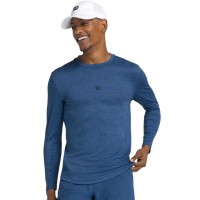 Camiseta Manga Larga Wilson Everyday Performance Azul Court  Oferta + Barato