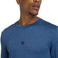 Camiseta Manga Larga Wilson Everyday Performance Azul Court  Oferta + Barato