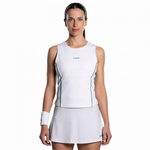 T-shirt féminin Nox Pro White Green Ivy