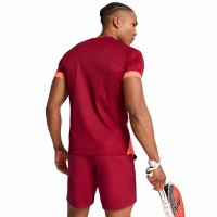 T-shirt Puma Individual Rouge Fonce  Offre - Pas cher