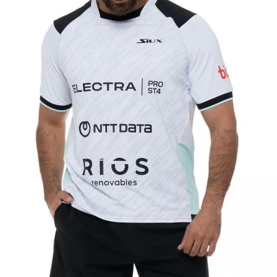 Siux Stupa Electra T-Shirt Officiel Blanc 2025  Offre - Pas cher