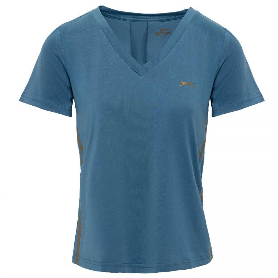 Camiseta Feminina Azul Lucia Slazenger  Oferta + Barato