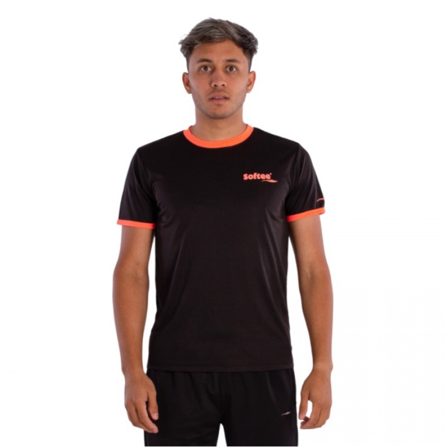 Camiseta Softee Galaxy Negro Coral Fluor  Oferta + Barato