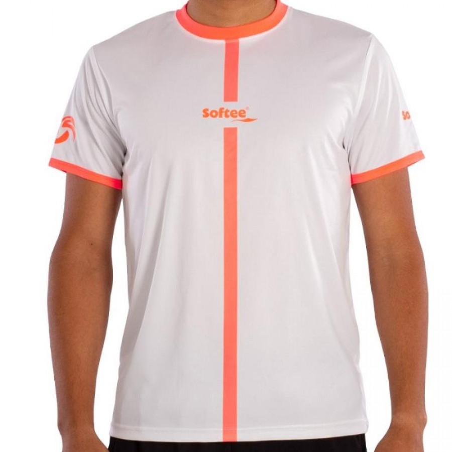 Camiseta Softee Tipex Coral Branco Fluor Junior  Oferta + Barato