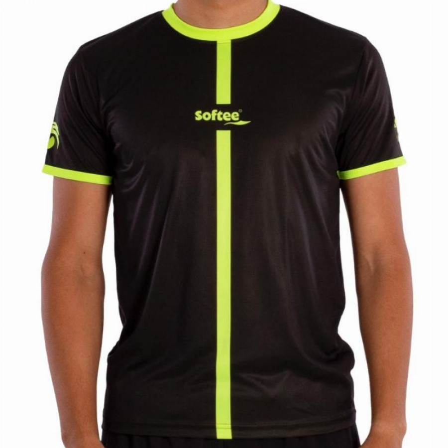 Softee Tipex T-Shirt Black Yellow Fluor Junior  Offer + Cheap