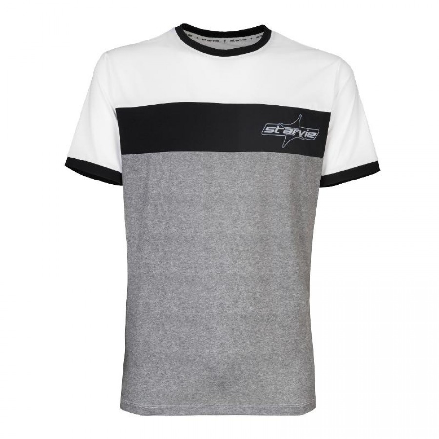 StarVie Luxe Black Grey T-Shirt - Barata Oferta Outlet