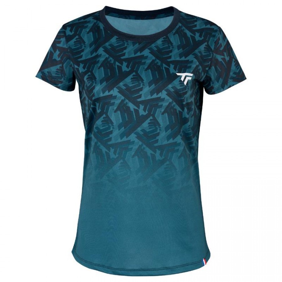 Camiseta Tecnifibre X-Loop Azul Teal Mujer  Oferta + Barato