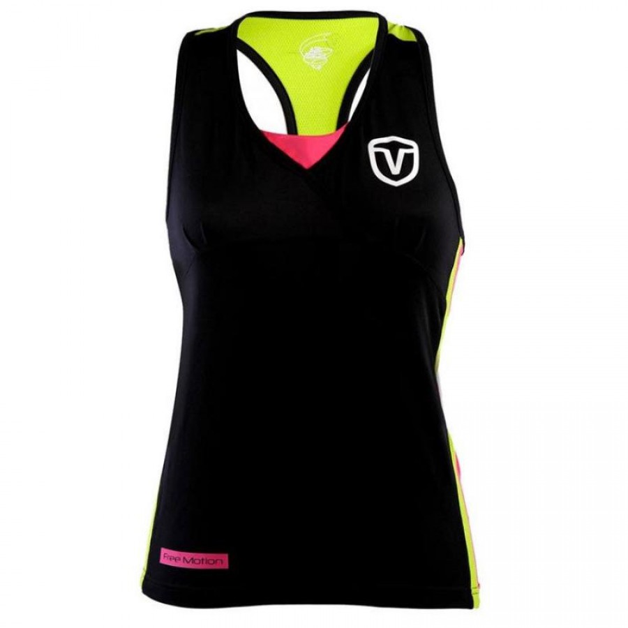 Camiseta Vairo Columns Negro Mujer  Oferta + Barato