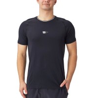 Camiseta Wilson Bela Seamless Crew Negro  Offre - Pas cher
