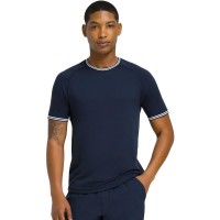 Camiseta Wilson Court Performance Crew Azul Marino  Offre - Pas cher