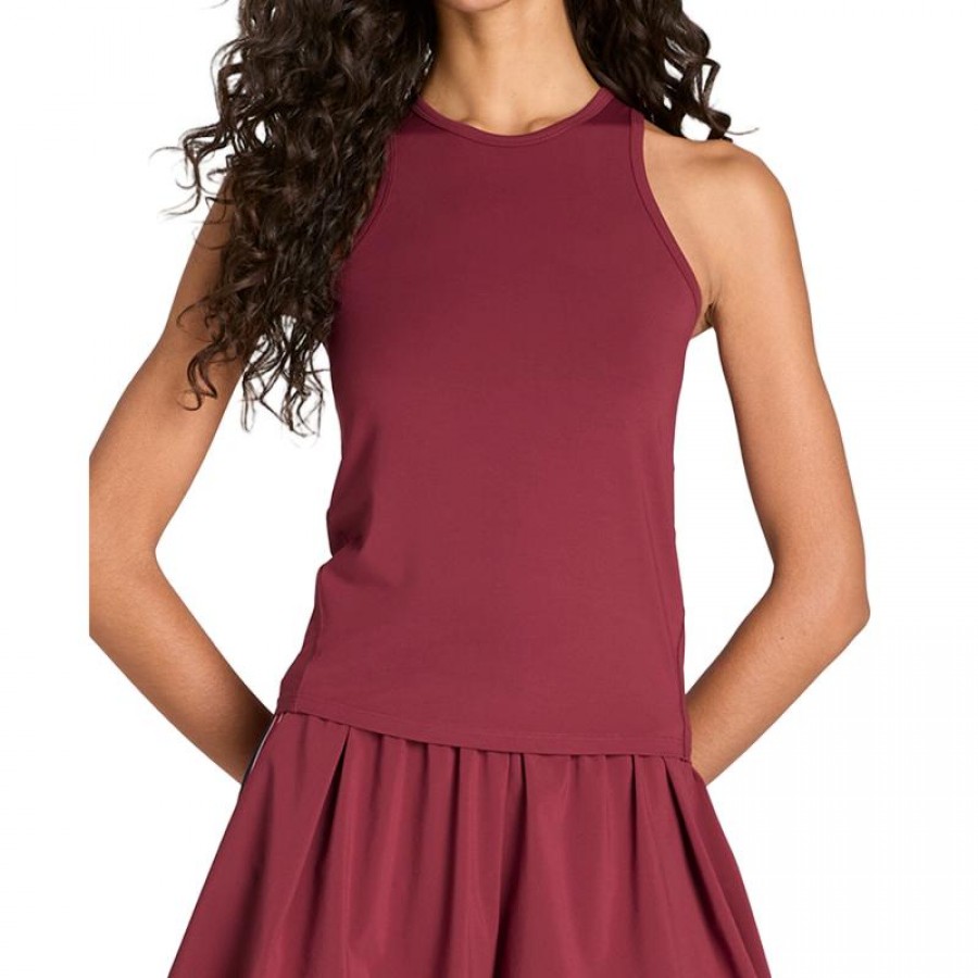 Camiseta Wilson Fieldhouse Rojo Oscuro Mujer