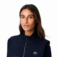 Chaleco Lacoste Regular Fit Azul Marino Mujer  Oferta + Barato