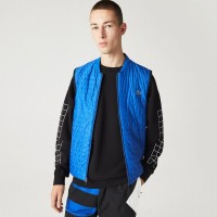 Lacoste Sport Reversible Estofamento Azul Preto  Oferta + Barato