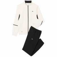 Chandal Lacoste Daniil Medvedev Tenis Blanco Negro  Offre - Pas cher