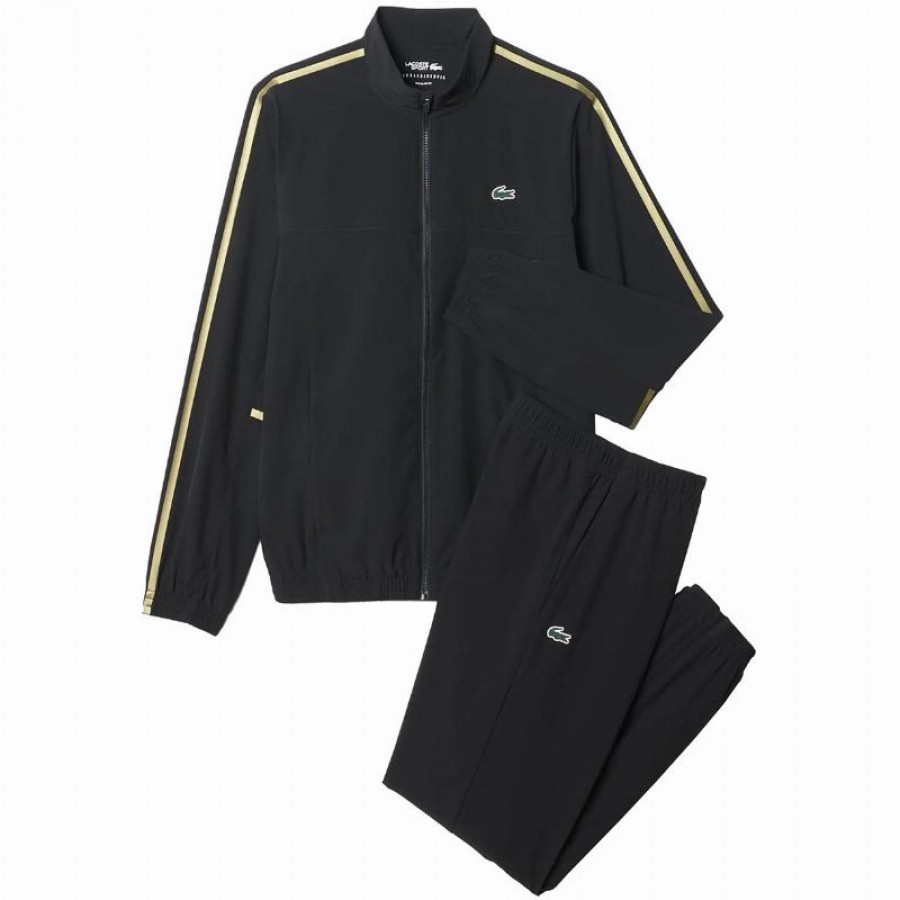 Chandal Lacoste Novak Djokovic Tenis Negro  Offre - Pas cher
