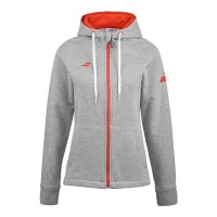 Chaqueta Babolat Exercise Gris Jaspeado Mujer