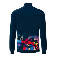 Chaqueta Bidi Badu Wild Arts Impresso Azul Oscuro Rojo Mix  Oferta + Barato