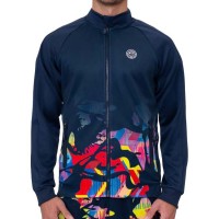 Chaqueta Bidi Badu Wild Arts Impresso Azul Oscuro Rojo Mix  Oferta + Barato