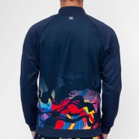 Chaqueta Bidi Badu Wild Arts Impresso Azul Oscuro Rojo Mix  Oferta + Barato