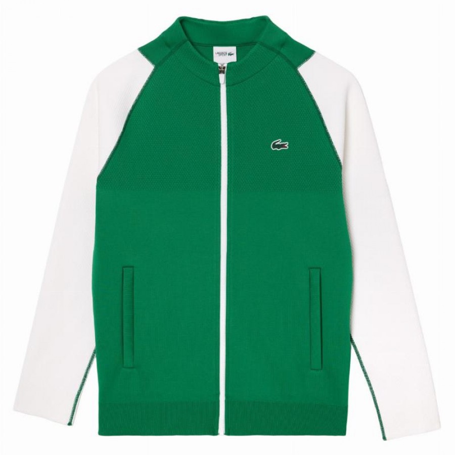 Lacoste Novak Djokovic Jacket Green White  Offer + Cheap