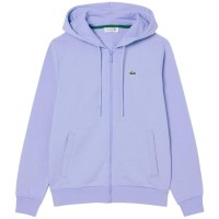 Lacoste Sport Veste en Coton Bleu Violet Femme  Offre - Pas cher
