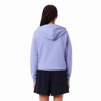 Lacoste Sport Veste en Coton Bleu Violet Femme  Offre - Pas cher