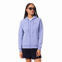 Lacoste Sport Veste en Coton Bleu Violet Femme  Offre - Pas cher