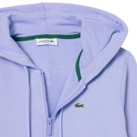 Lacoste Sport Veste en Coton Bleu Violet Femme  Offre - Pas cher