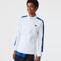 White Lacoste Sport Jacket  Offer + Cheap
