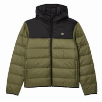 Veste Lacoste Kaki Vert Noir  Offre - Pas cher