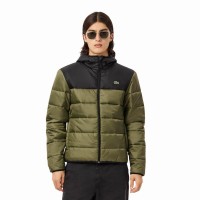 Veste Lacoste Kaki Vert Noir  Offre - Pas cher
