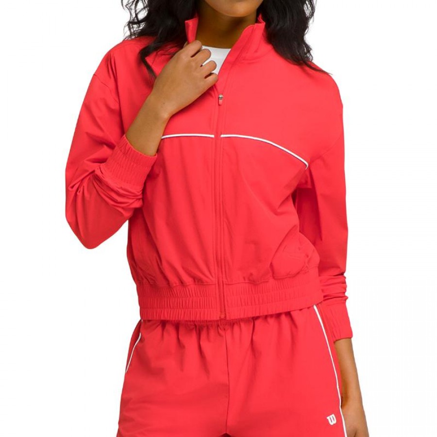 Chaqueta Wilson Team Woven Rojo Mujer