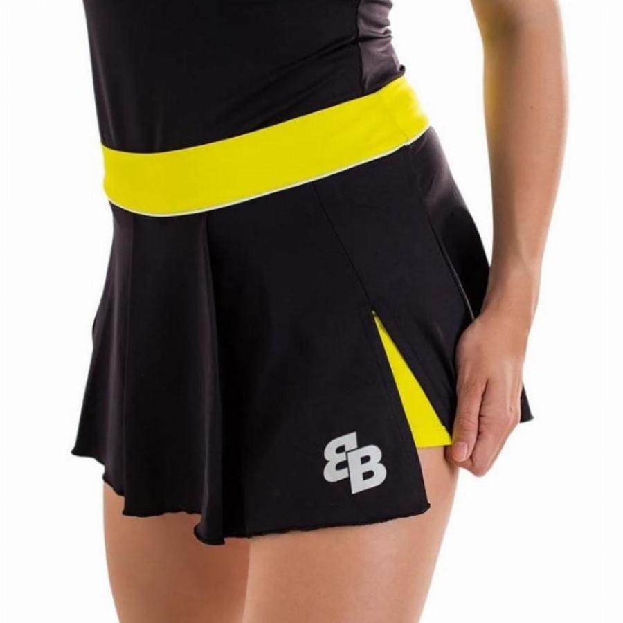Falda BB Shot Negro Amarillo  Oferta + Barato