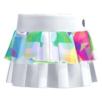 Falda Bidi Badu Kaleido Mix Blanco Plissettato  Offerta + Economico
