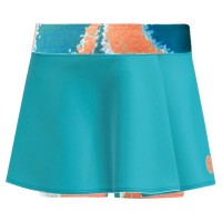 Falda Bidi Badu Melbourne Stampato Ondulato Petroleo Naranja Junior  Offerta + Economico