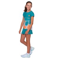 Falda Bidi Badu Melbourne Stampato Ondulato Petroleo Naranja Junior  Offerta + Economico