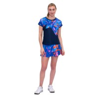 Falda Bidi Badu Estampa Estampada Ondulada Azul Oscuro  Oferta + Barato