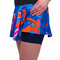 Falda Bidi Badu Estampa Estampada Ondulada Azul Oscuro  Oferta + Barato