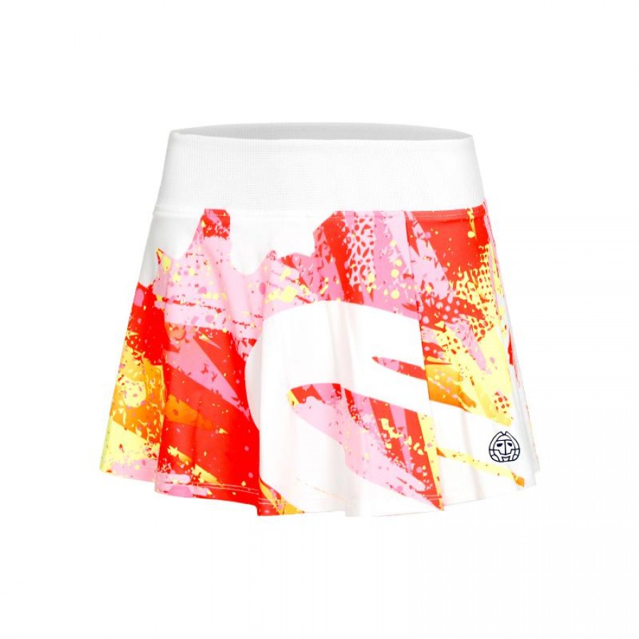 Falda Bidi Badu Wild Arts Impresso Wavy Blanco Mix Junior  Oferta + Barato
