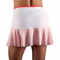 Falda Sem Fim Renda Rosa Cristal  Oferta + Barato
