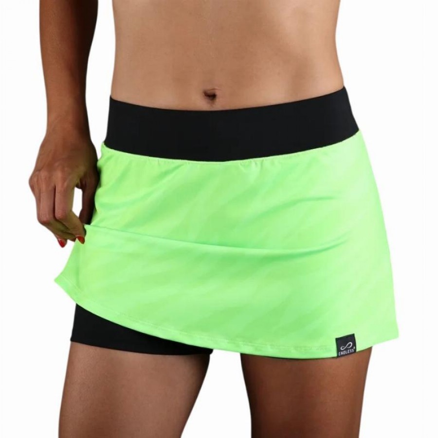Falda Endless Minimal Print Verde  Offer + Cheap