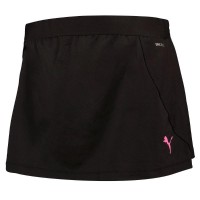 Falda Puma Negro Rosa  Oferta + Barato