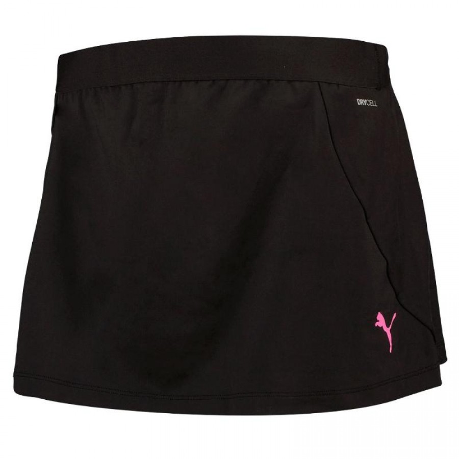Falda Puma Negro Rosa  Oferta + Barato