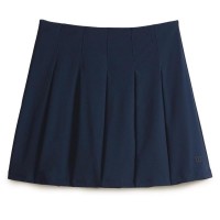 Falda Wilson Clássico Plissado Azul Marino  Oferta + Barato