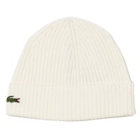 Gorro Lacoste Lana Blanco  Oferta + Barato