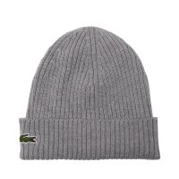 Gorro Lacoste Lana Gris Vigor  Offer + Cheap