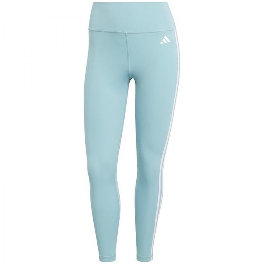 Leggings Adidas 3 Stripes Blu Menta  Offerta + Economico