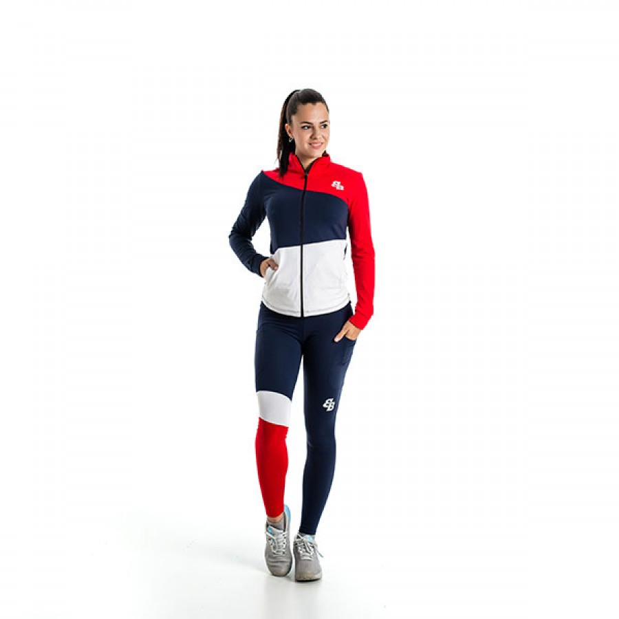 BB Nano Tights Navy Blue Red  PADELPOINT BB Nano Tights Navy Blue Red