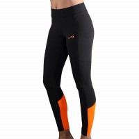 Leggings Endless Lift Preto Laranja  Oferta + Barato