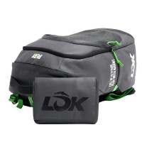 Mochila Lok Maxx Preto Cinza Escuro Lima  Oferta + Barato